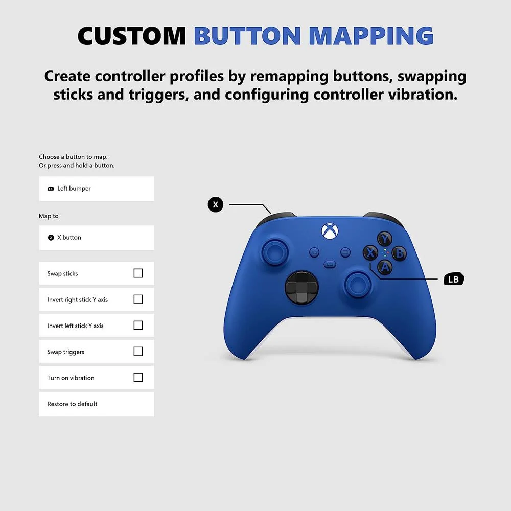 Microsoft Xbox Special Edition Wireless Controller, Shock Blue - Image 6