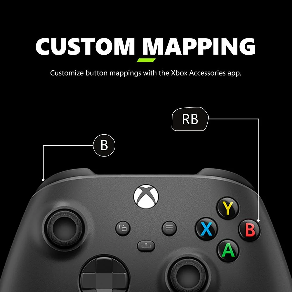 Microsoft Xbox Wireless Bluetooth Controller with USB, Carbon Black - Refurbished - Image 9