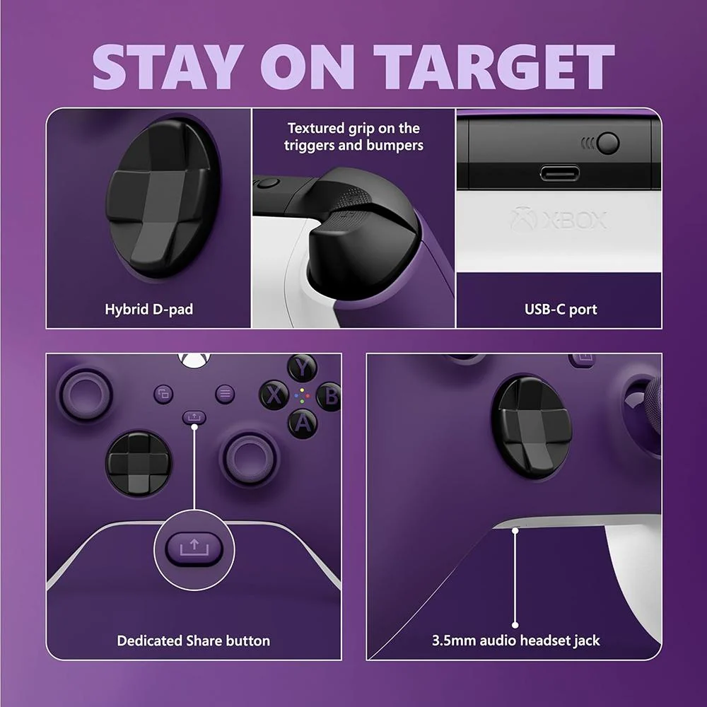 Microsoft Xbox Wireless Controller; Astral Purple - Open Box - Image 6