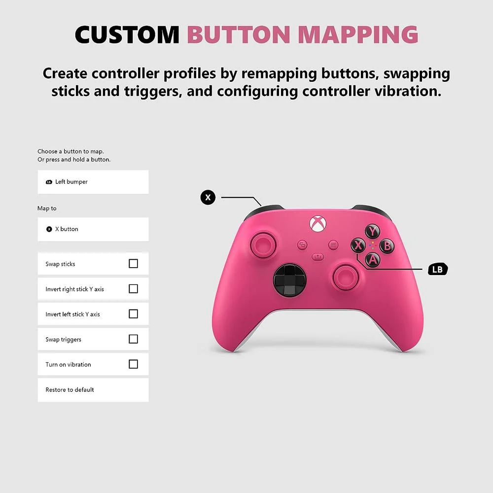 Microsoft Xbox Wireless Controller, Deep Pink - Image 5
