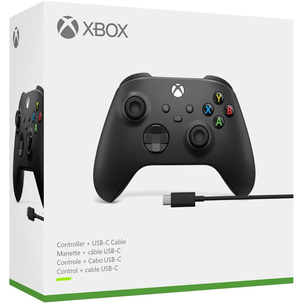 Microsoft Xbox Wireless Controller with USB-C Cable for PC - 1V8-00001 - Open Box - Image 4