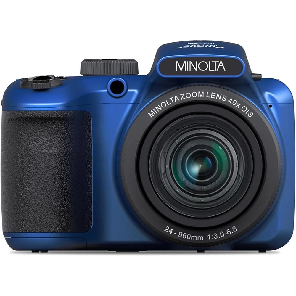 Minolta 20 MP / 1080P FHD Bridge Camera with 40x Zoom Blue + Bag and 64GB Card - Image 7