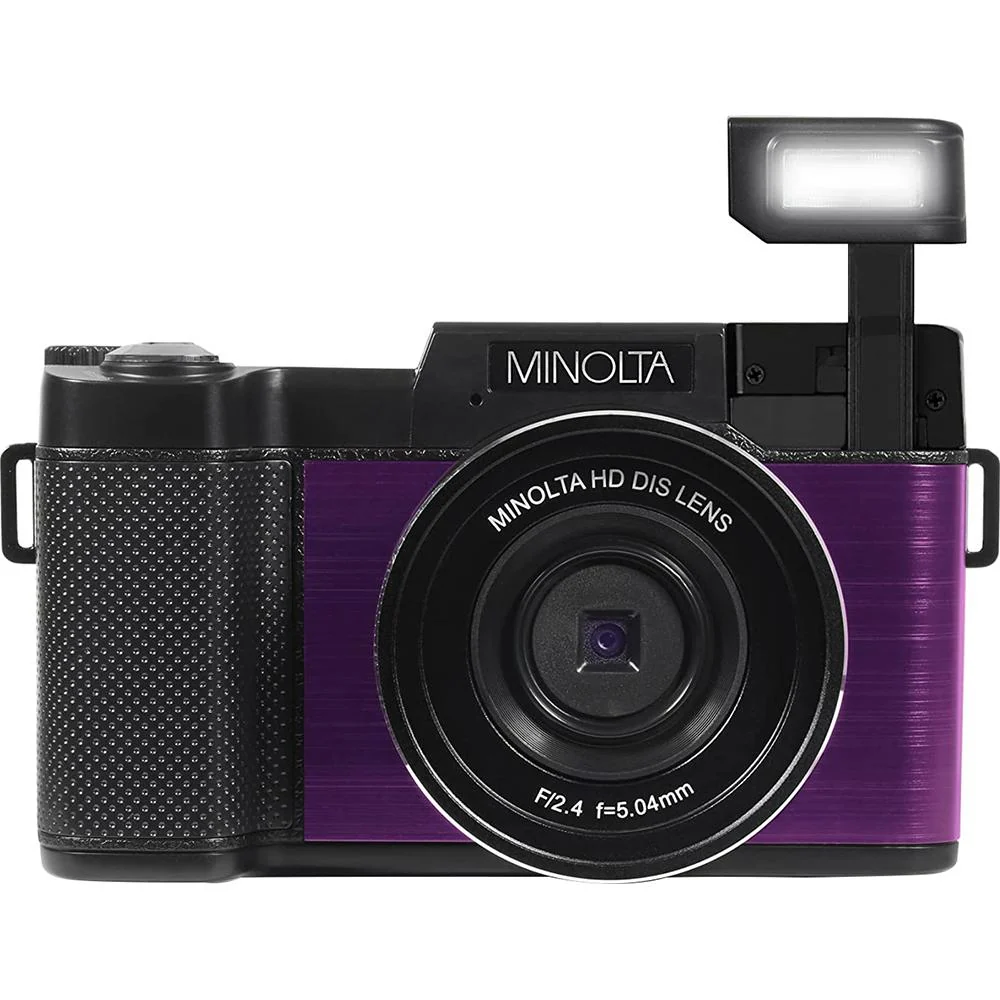 Minolta 30 MP 2.7K Ultra HD 4X Zoom Digital Camera (Open Box) + 1 Year Warranty - Image 3