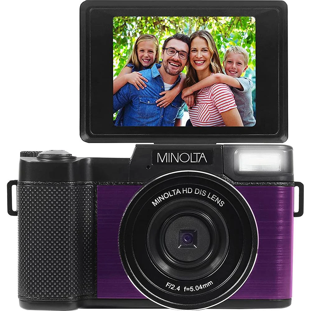Minolta 30 MP 2.7K Ultra HD 4X Zoom Digital Camera (Open Box) + 1 Year Warranty - Image 6