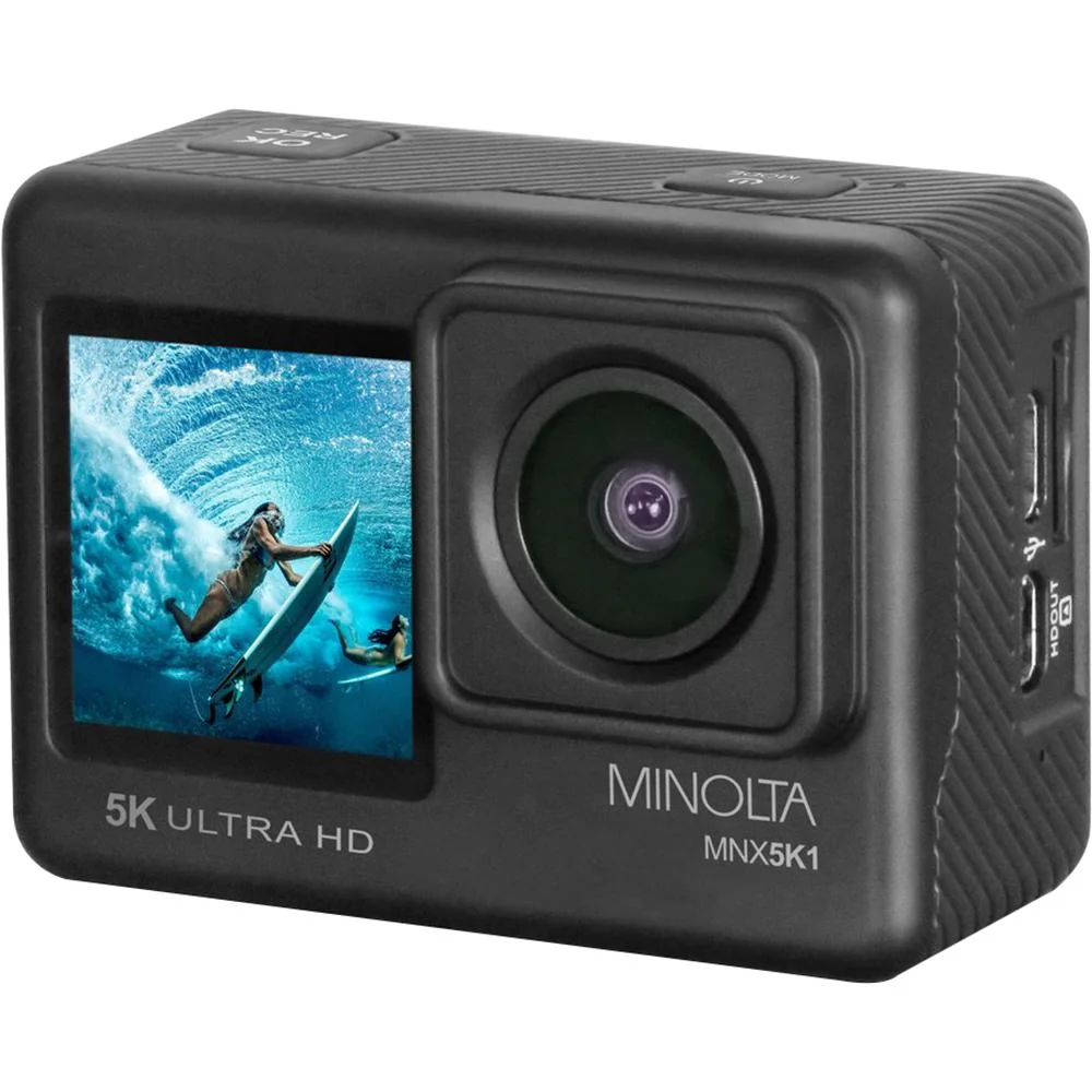 Minolta 5K Ultra HD 24 MP Action Camcorder Kit w/ WiFi MNX5K1 Open Box + 1 Year Warranty - Image 3