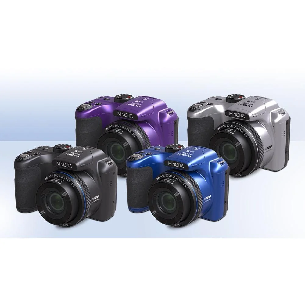 Minolta MN26Z 20 MP / 1080P FHD Bridge Camera w/26x Optical Zoom (Black) - Open Box - Image 6