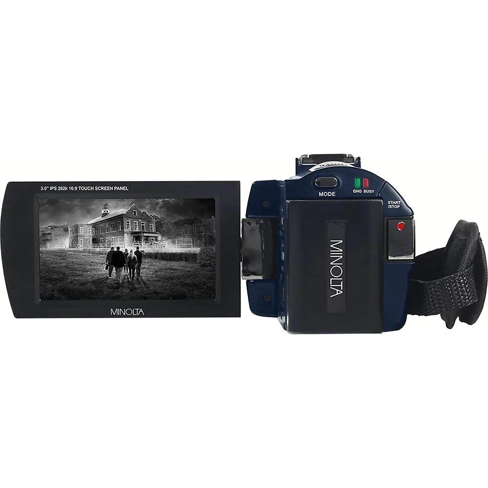 Minolta MN4K25NV 4K Ultra HD 30 MP Night Vision Camcorder (Blue) - Open Box - Image 6