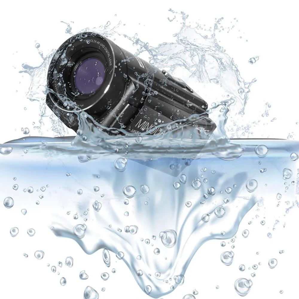 Minolta MN4K300WP 4K Ultra HD 56MP Waterproof Camcorder Black Open Box + 1 Year Warranty - Image 11