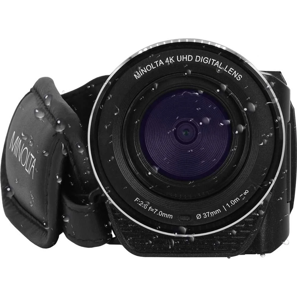 Minolta MN4K300WP 4K Ultra HD 56MP Waterproof Camcorder Black Open Box + 1 Year Warranty - Image 7