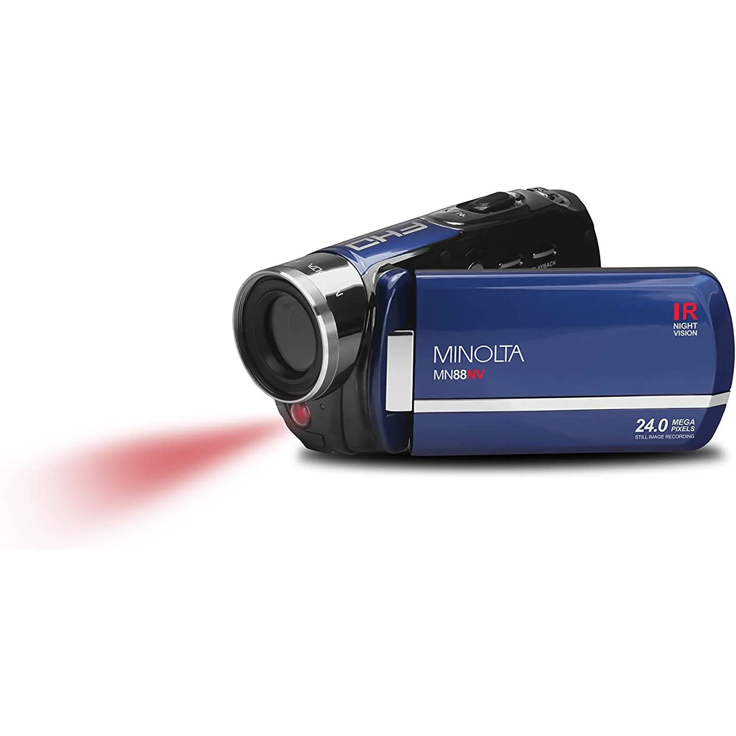 Minolta 24MP/1080p HD IR Night Vision Digital Camcorder w/ 16GB Card Open Box