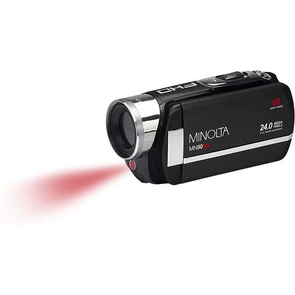 Minolta MN90NV 24MP HD IR Night Vision Digital Camcorder with 8GB Card Open Box - Image 5