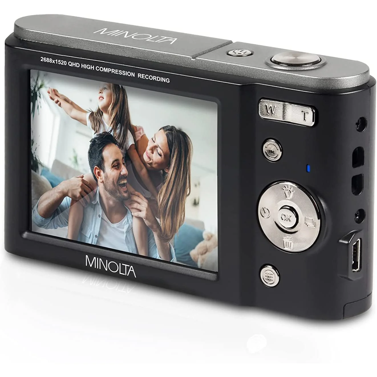 Minolta MND20 44 MP / 2.7K Ultra HD Digital Camera - Black - Image 16