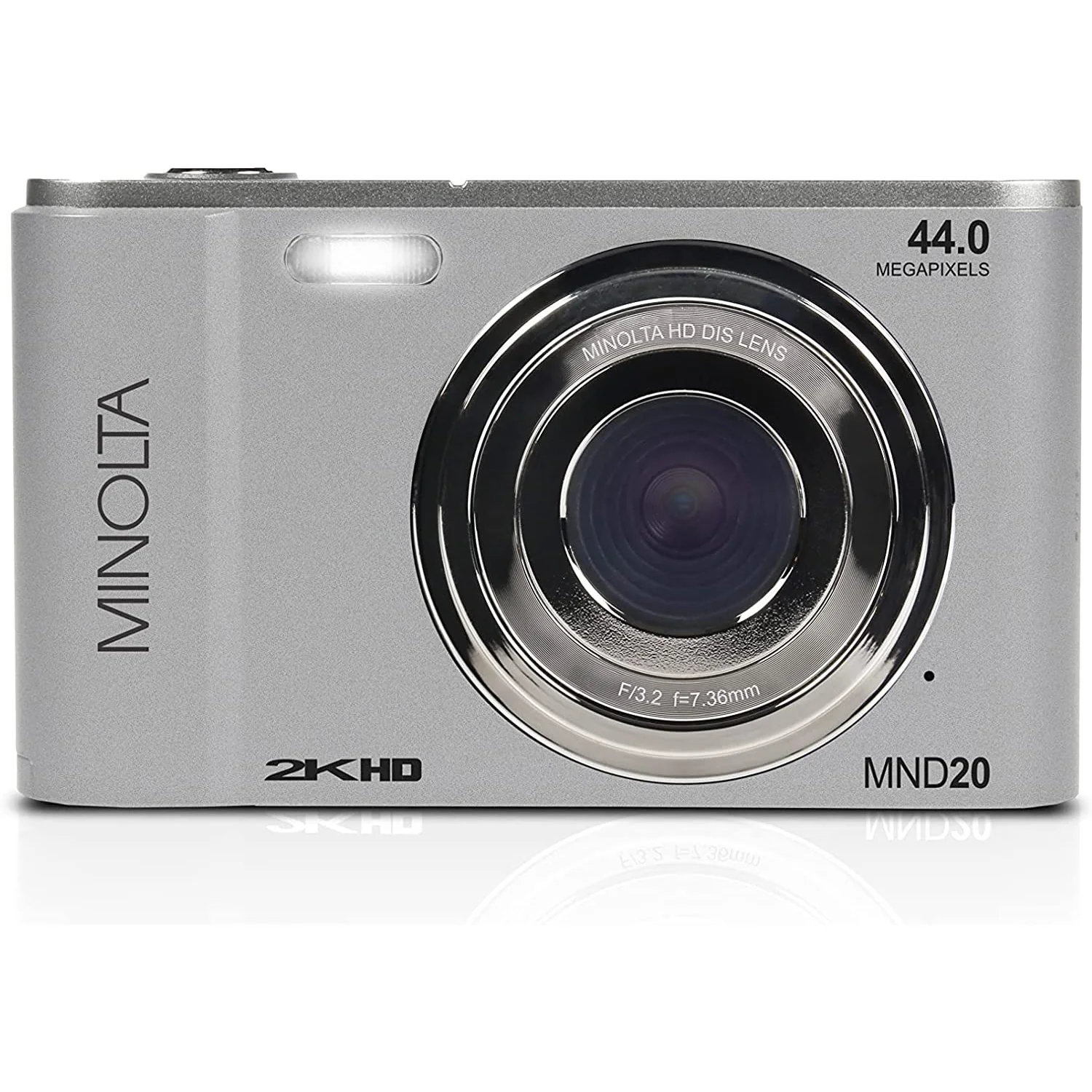 Minolta MND20 44 MP / 2.7K Ultra HD Digital Camera - Silver - Image 4