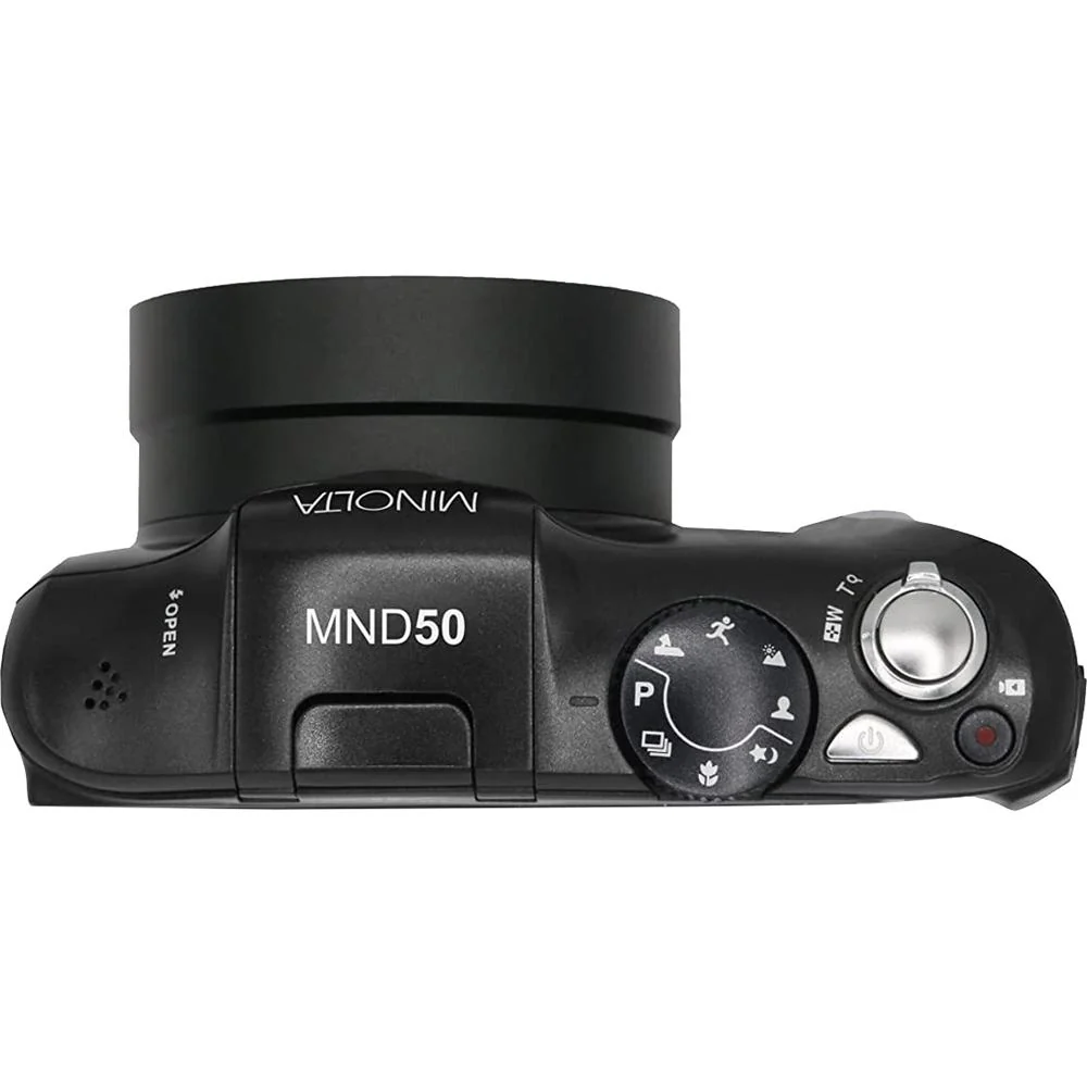 Minolta MND50-BK 48 MP 4K Ultra HD 16X Digital Zoom Digital Camera (Black) - Open Box - Image 7