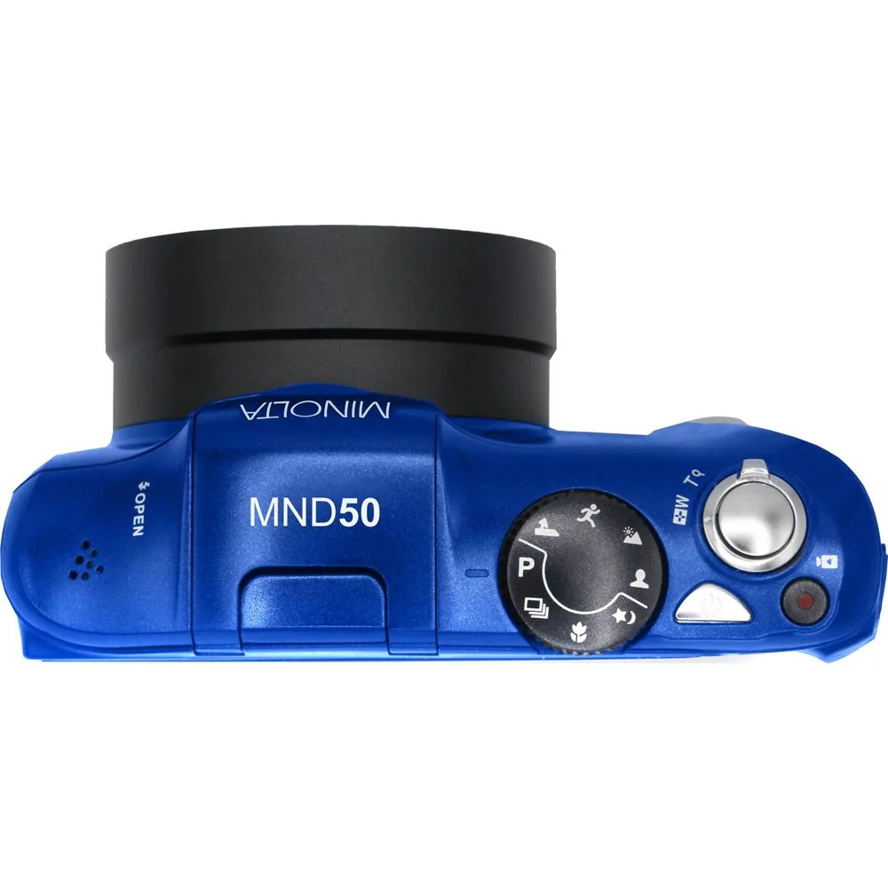 Minolta MND50-BL 48 MP 4K Ultra HD 16X Digital Zoom Digital Camera (Blue) - Open Box - Image 7