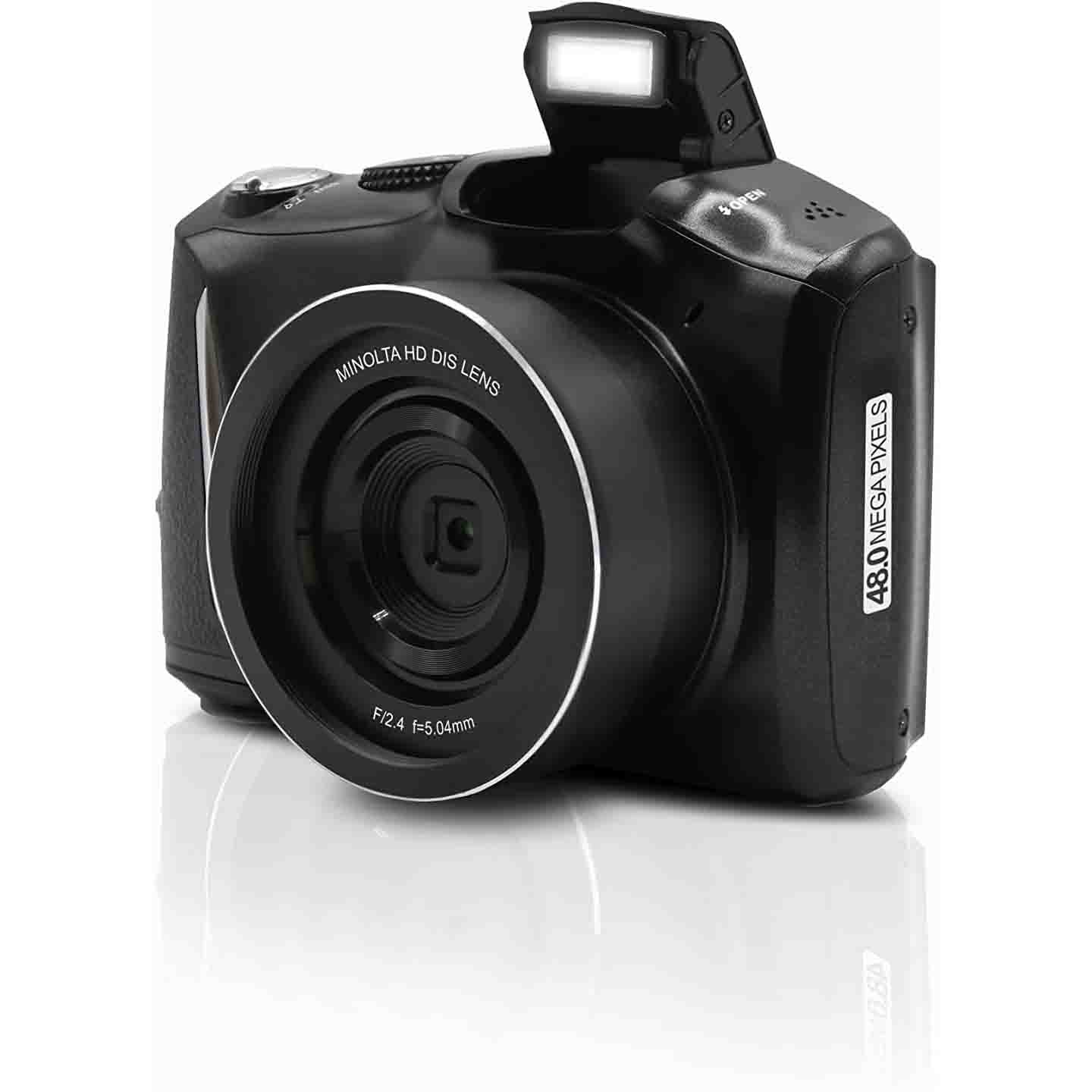 Minolta MND50-P 48 MP 4K Ultra HD 16X Digital Zoom Digital Camera (Purple) - Open Box - Image 4