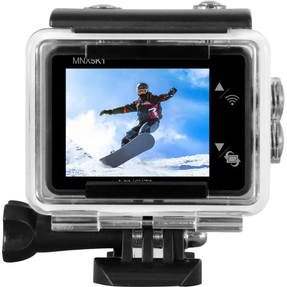 Minolta 5K Ultra HD / 24 MP Action Camcorder Kit w/ WiFi - MNX5K1 - Open Box - Image 6