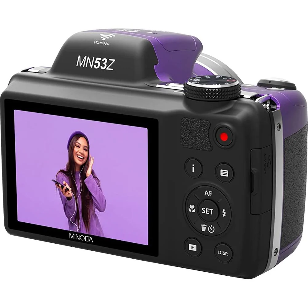 Minolta Pro Shot 16MP Digital Camera with 53x Optical Zoom - Purple - Open Box - Image 5