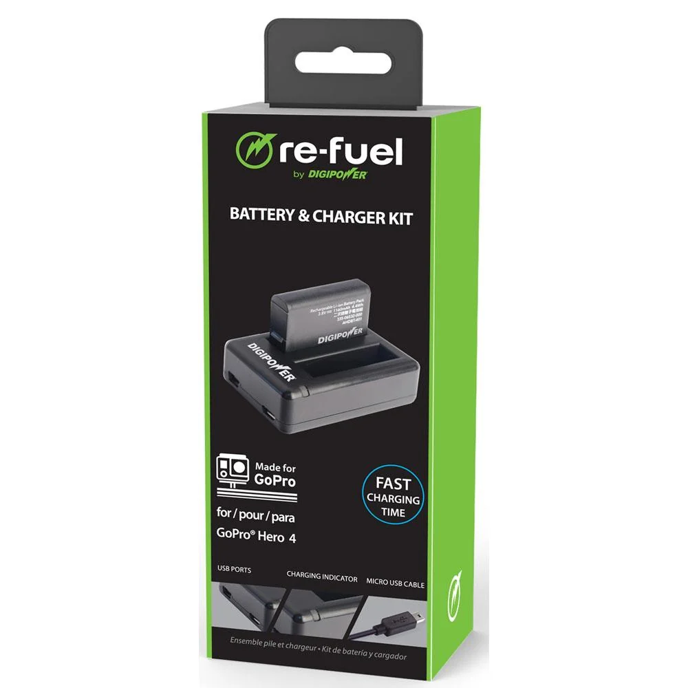 Mizco Two Slot USB Travel Charger & Battery kit for Go Pro Hero4 - RFK-GP401 - Image 3
