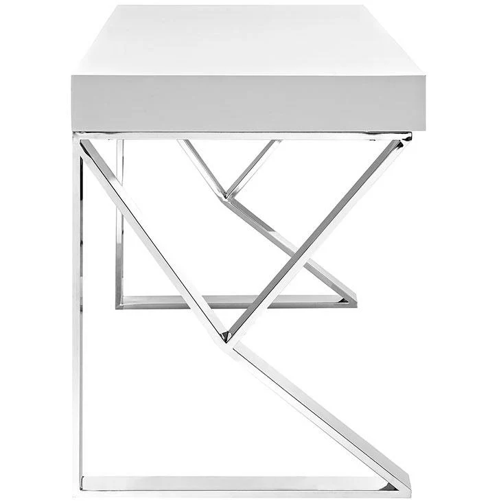 Modway Adjacent Desk in White - Image 2