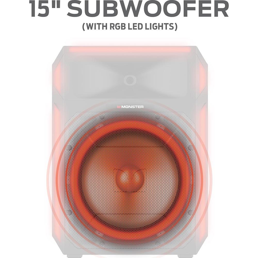 Monster X6 All-in-One Bluetooth Speaker System - Open Box - Image 3