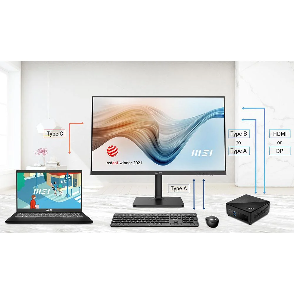 MSI 27" Full HD LCD Monitor in Black - ModernMD272XP - Image 12