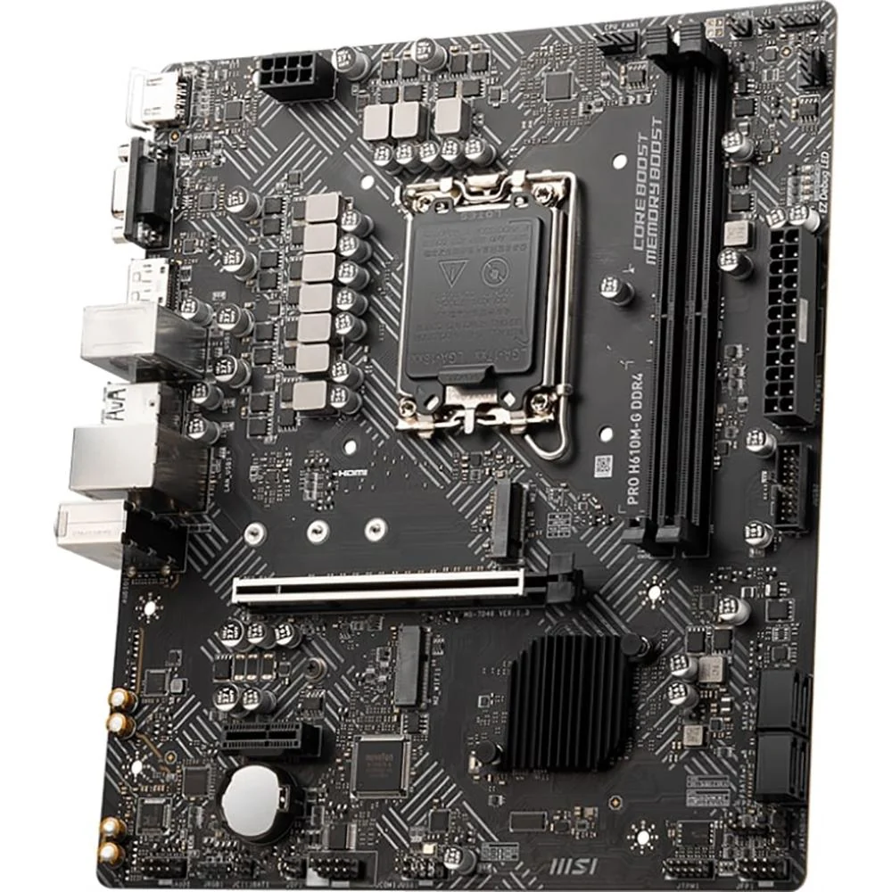 MSI PRO H610M-G DDR4 ProSeries Motherboard, LGA1700, PCIe 4, M.2 Slots - Image 3