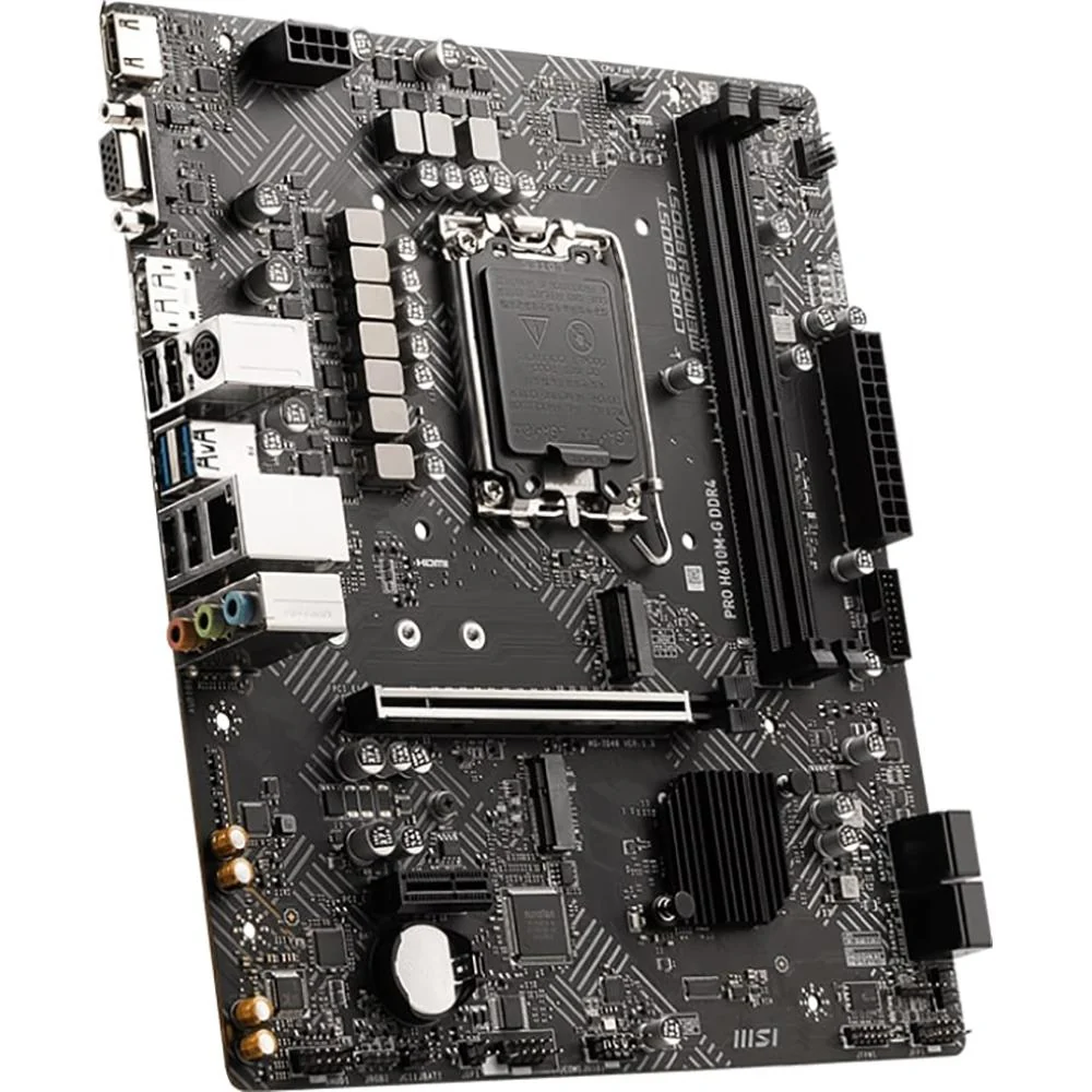 MSI PRO H610M-G DDR4 ProSeries Motherboard, LGA1700, PCIe 4, M.2 Slots - Image 4