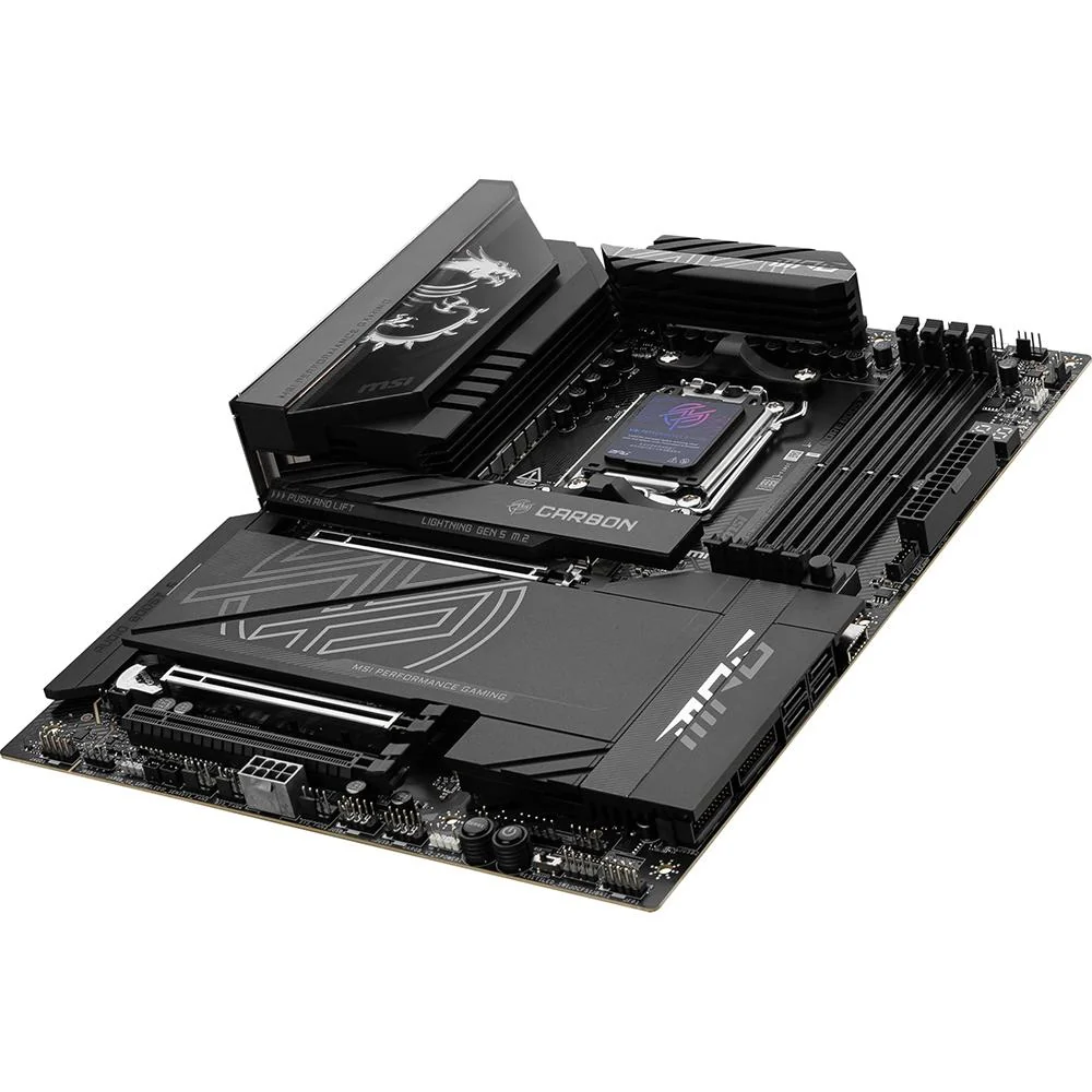 MSI MPG X870E Carbon WiFi AM5 DDR5 ATX Motherboard, USB4, Wi-Fi 7, Gen5 M.2 - Image 5