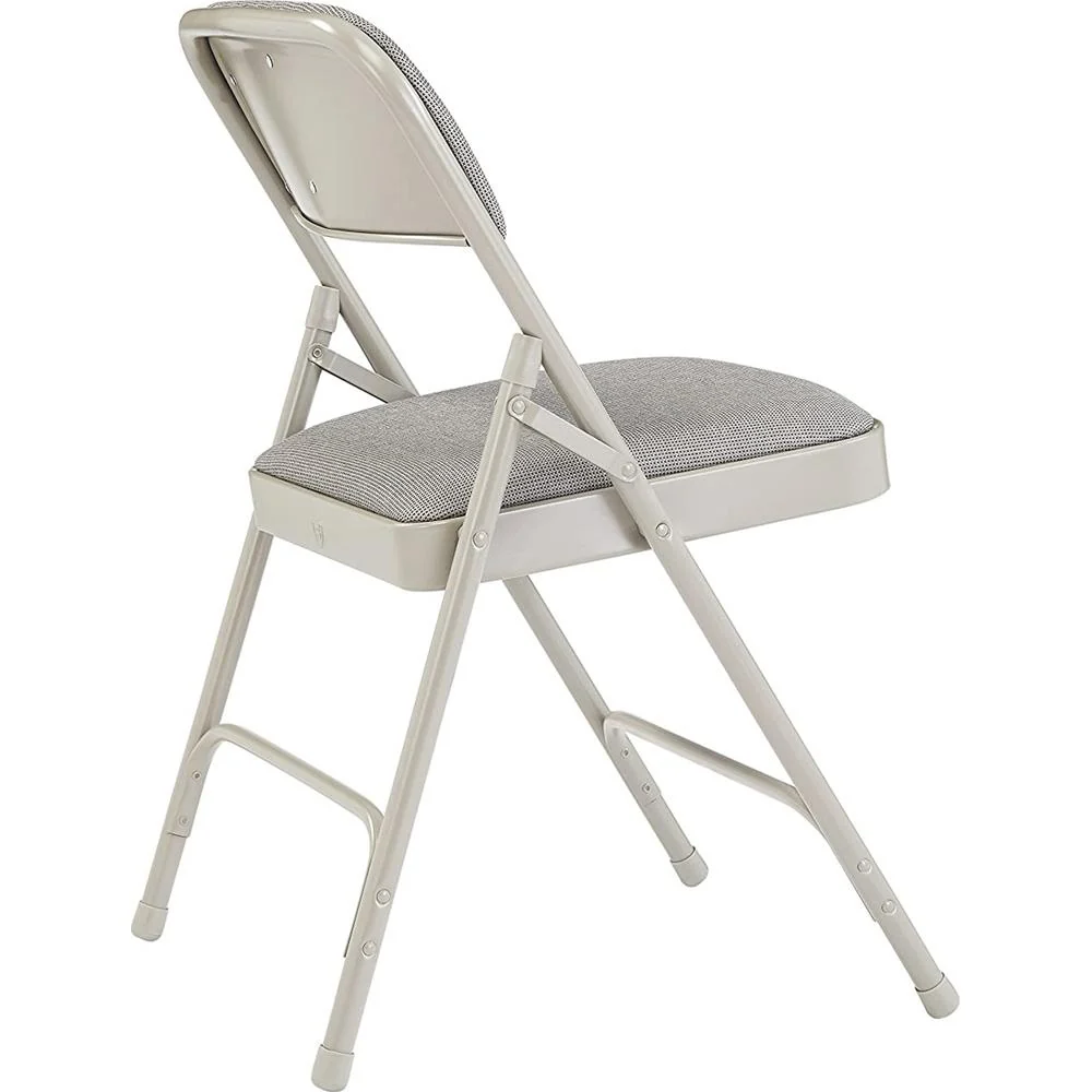 National Public Seating 2200 Series Fabric Upholstered Folding Chair (Pack of 4), Greystone - Open Box - Image 5