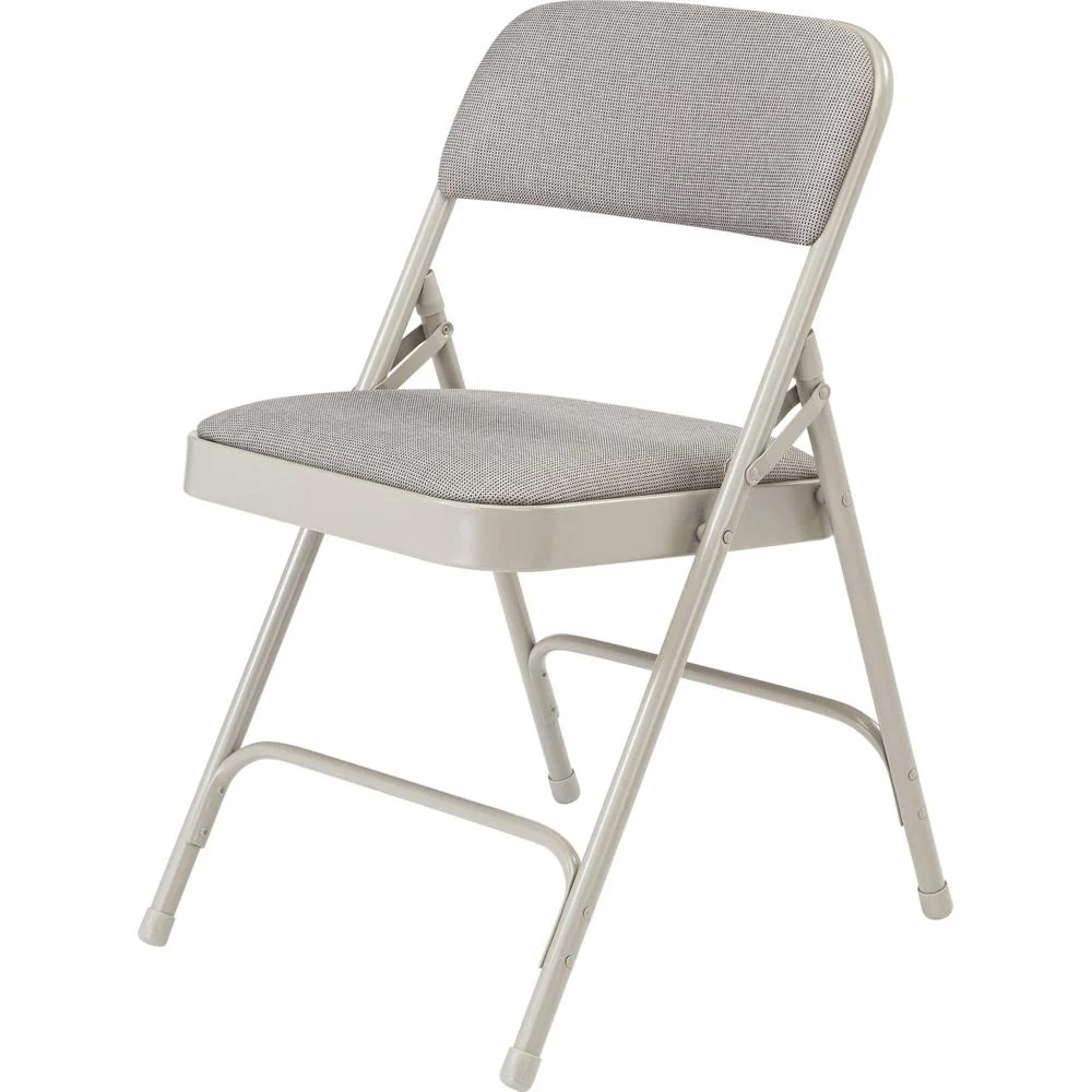 National Public Seating 2200 Series Fabric Upholstered Folding Chair (Pack of 4), Greystone - Open Box - Image 7