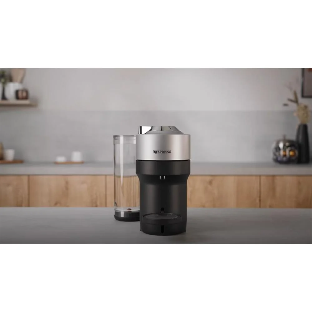 Nespresso Vertuo Pop+ Deluxe Coffee and Espresso Machine by De'Longhi, Silver - Image 12