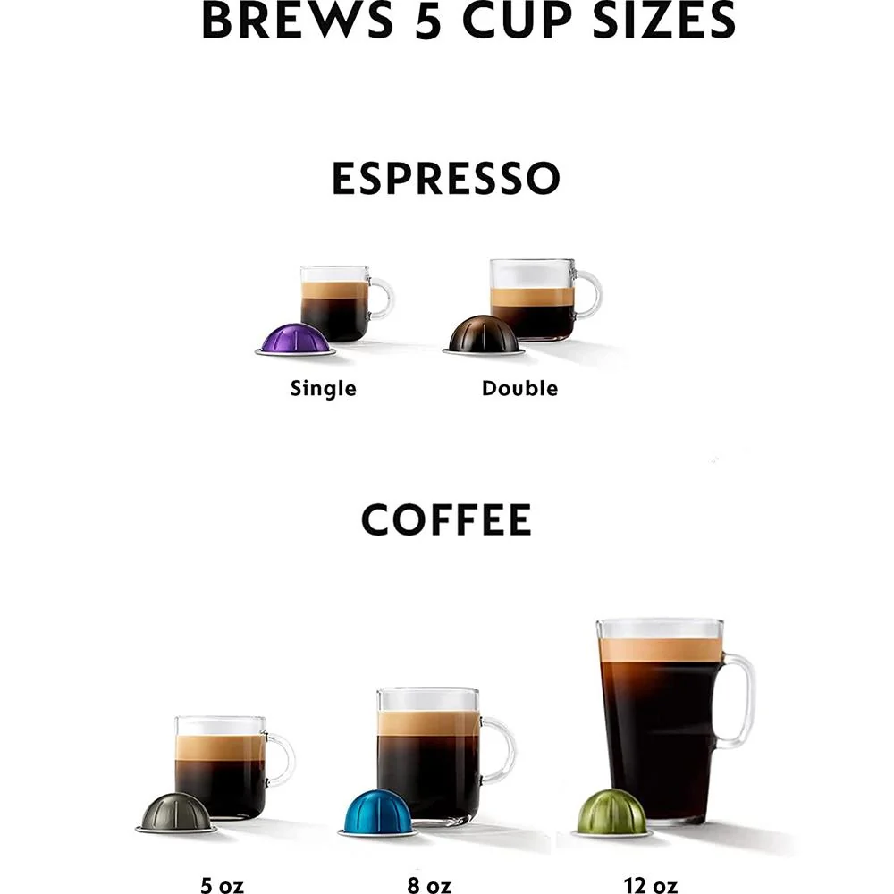 Nespresso Vertuo Pop+ Deluxe Coffee and Espresso Machine by De'Longhi, Silver - Image 7