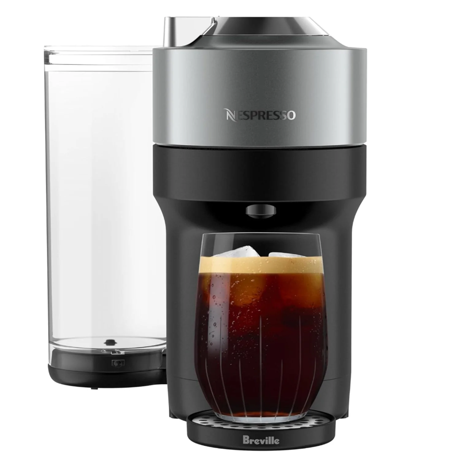 Nespresso Vertuo Pop+ Deluxe Coffee and Espresso Maker by Breville, Titan Grey - Image 4