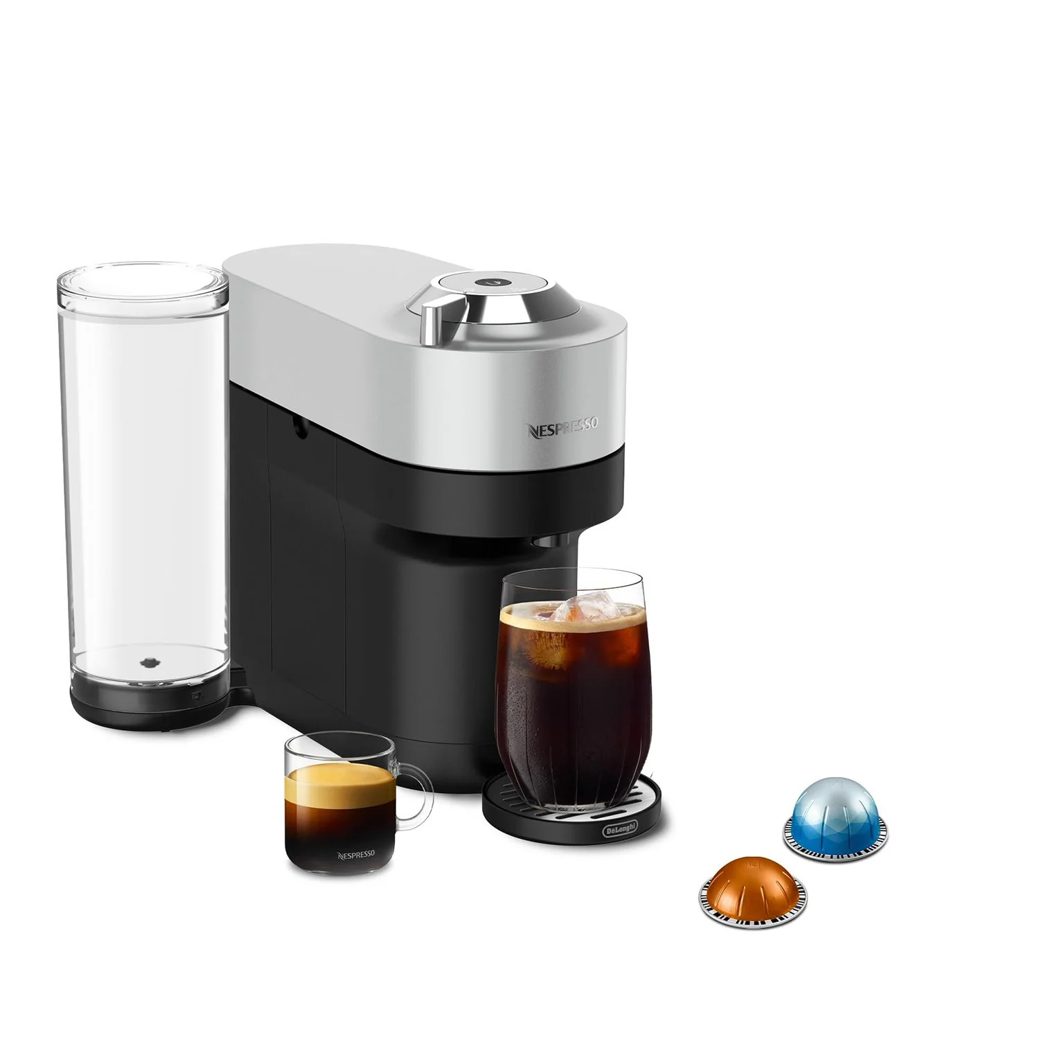 Nespresso Vertuo Pop+ Deluxe Espresso Machine (Titan): 5 Cup Sizes, Compact, 30s Heat Up - Image 3