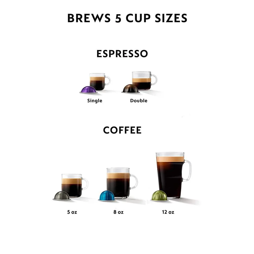 Nespresso Vertuo Pop+ Deluxe Espresso Machine (Silver) w/ Altissio Capsules 10-Pack - Image 12