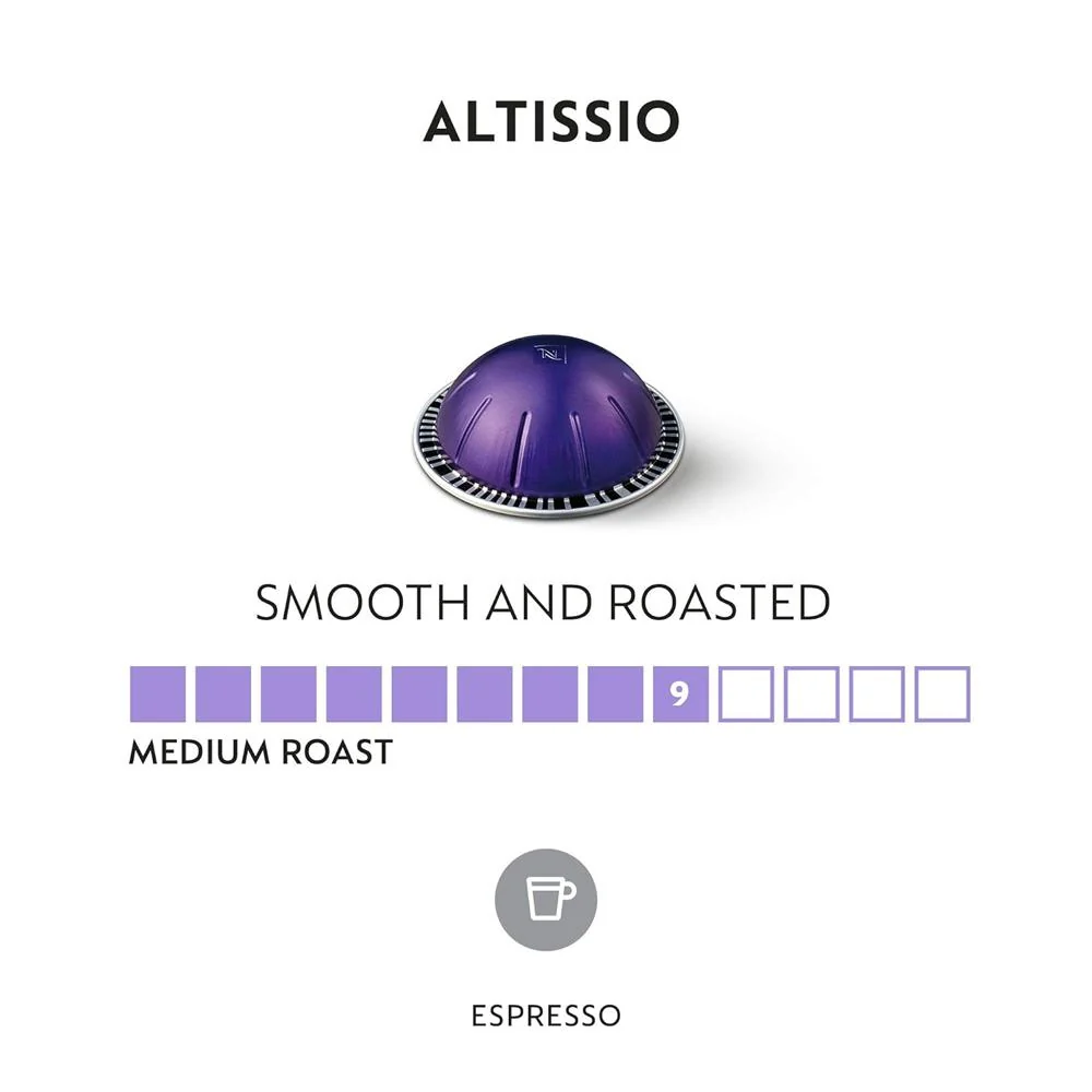 Nespresso Vertuo Pop+ Deluxe Espresso Machine (Silver) w/ Altissio Capsules 10-Pack - Image 18