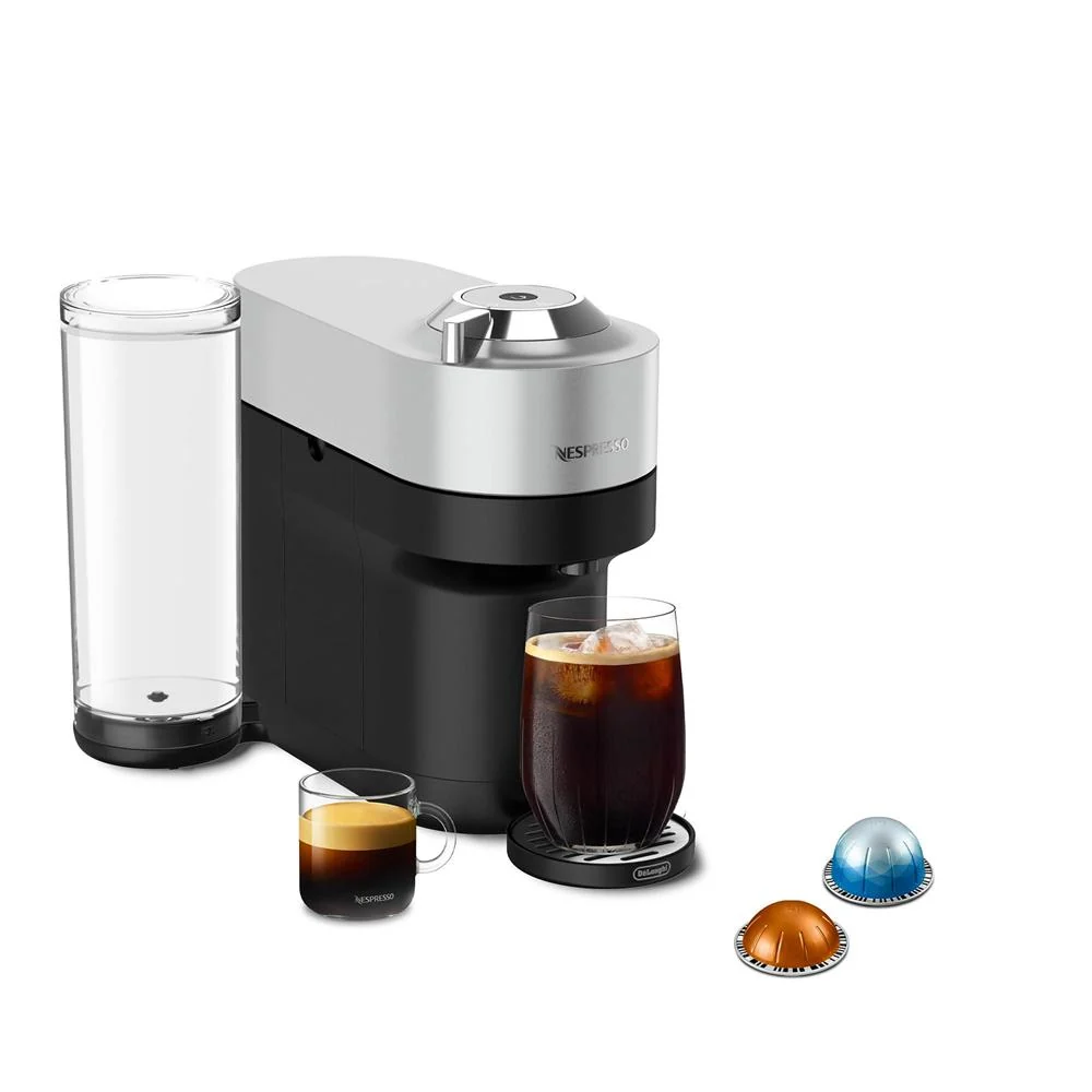 Nespresso Vertuo Pop+ Deluxe Espresso Machine (Silver) w/ Altissio Capsules 10-Pack - Image 5