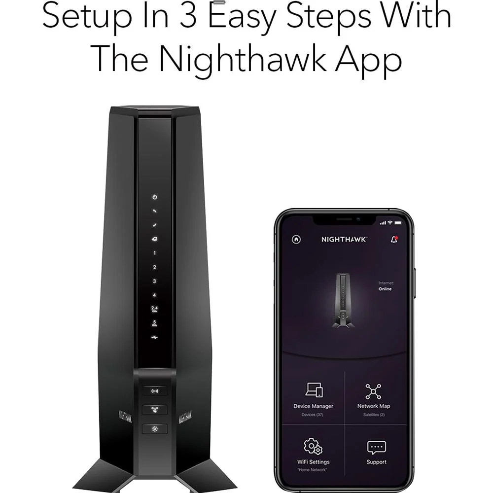 Netgear Nighthawk WiFi 6Cable Modem Router Open Box with 1 Year Warranty - Image 9