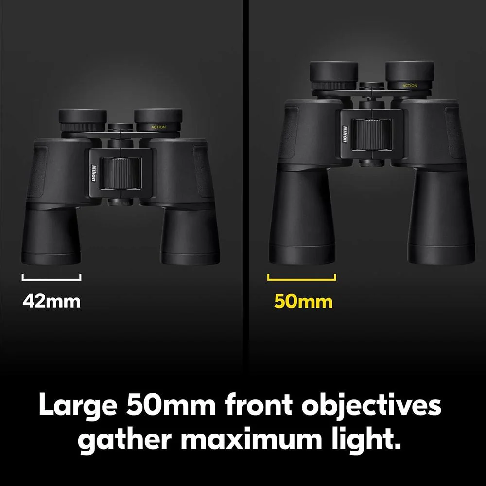 Nikon ACTION 10x50 Binoculars, Black (16808) - Image 6