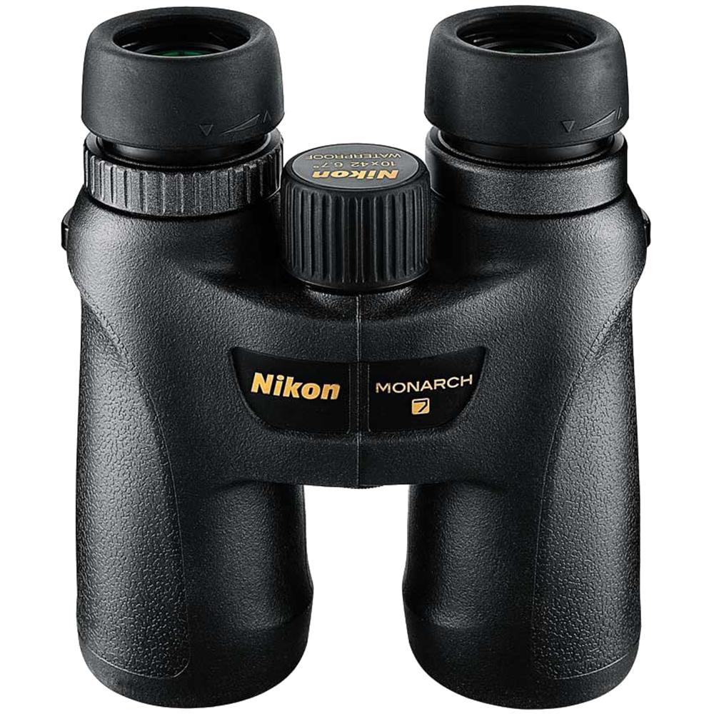 Nikon Monarch 7 10x42 Water/Fog Proof Binoculars + Aluminum Travel Tripod Bundle - Image 3