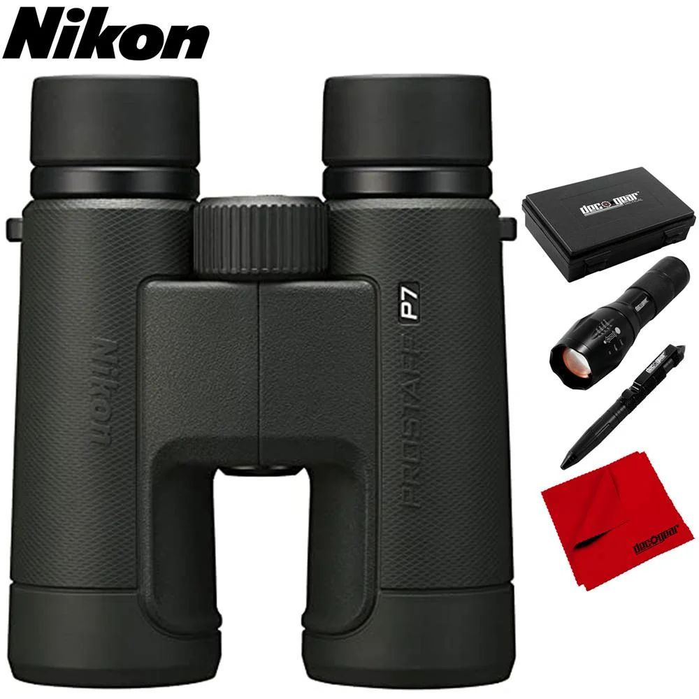 Nikon PROSTAFF P7 Waterproof Binoculars 10X42 with Tactical Bundle