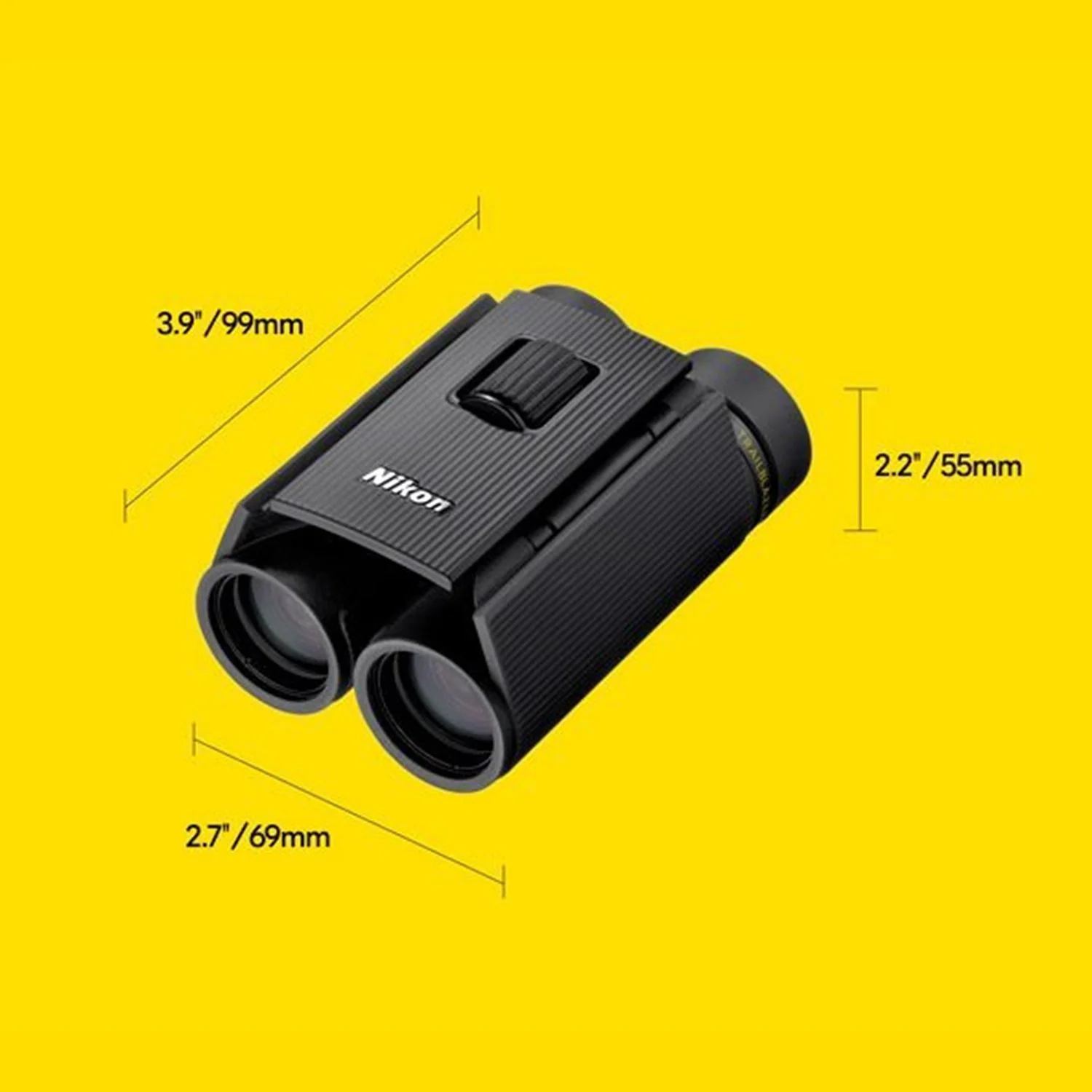 Nikon TRAILBLAZER II 10x25 Compact Binoculars, Black (16853) - Image 2