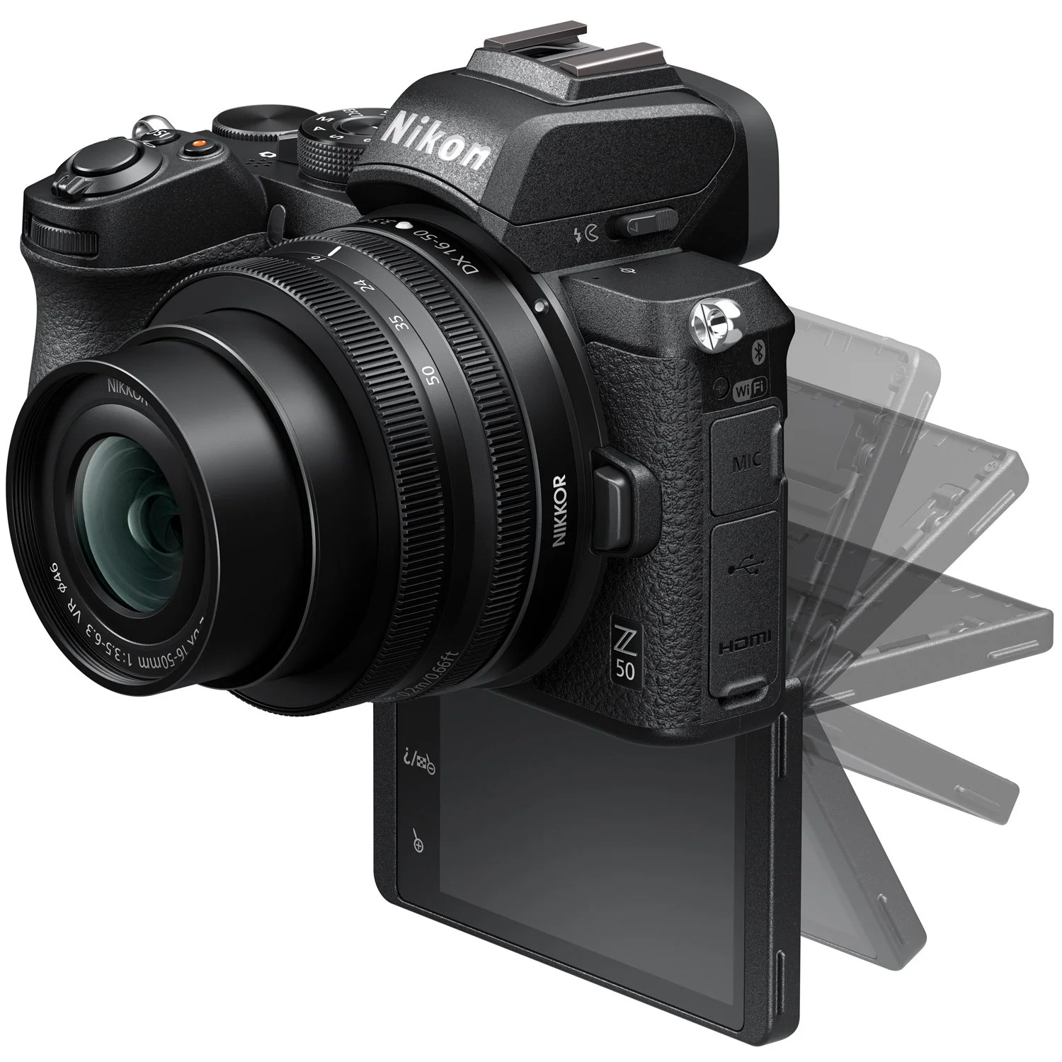 Nikon Z50 Mirrorless Camera 4K DX-Format 16-50mm + 50-250mm VR 2 Lens Pro Bundle - Image 13
