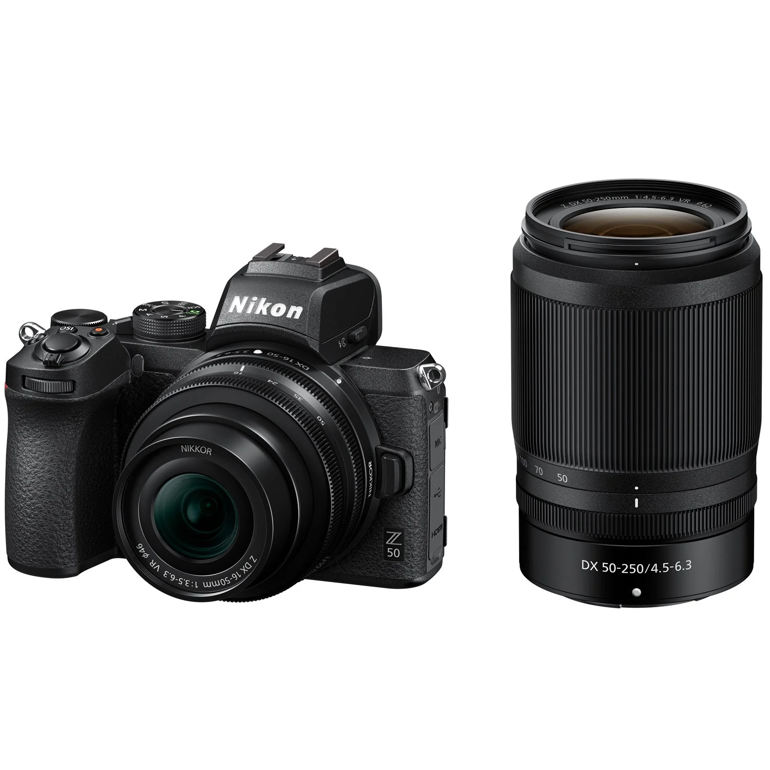 Nikon Z50 Mirrorless Camera 4K DX-Format 16-50mm + 50-250mm VR 2 Lens Pro Bundle - Image 3