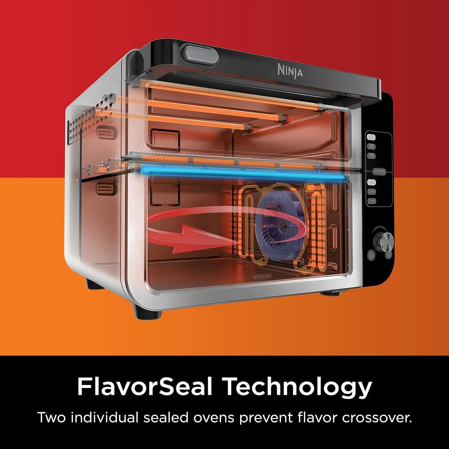 Ninja 12-in-1 Double Oven with FlexDoor - Black (Refurbished) - Image 7