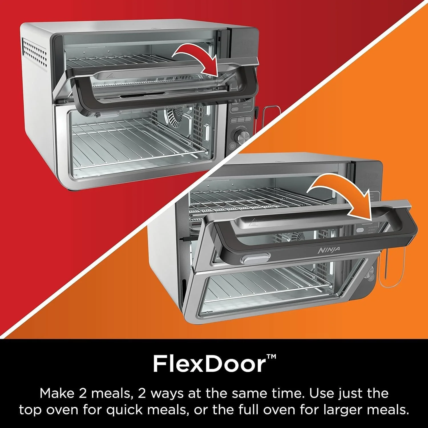 Ninja 12-in-1 Double Oven with FlexDoor - Cinnamon (Refurbished) - Image 9