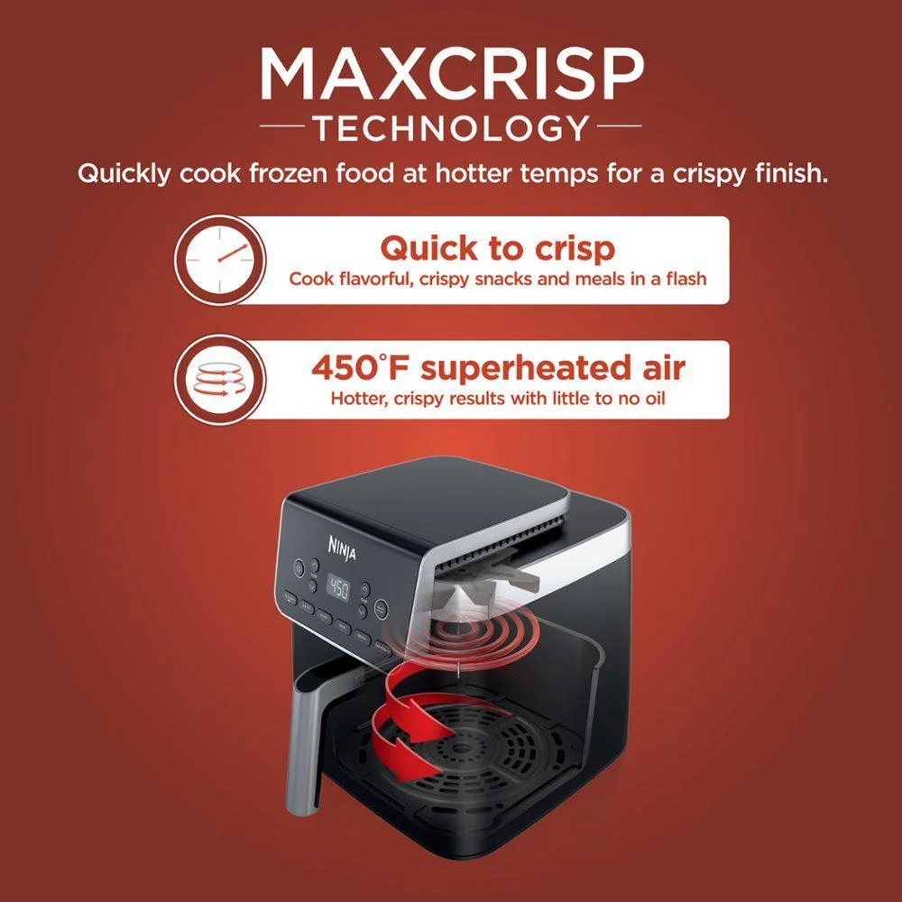 Ninja Air Fryer Pro XL 6in1 6.5Q Max Crisp Technology Nonstick Basket AF181 (Refurb) - Image 2