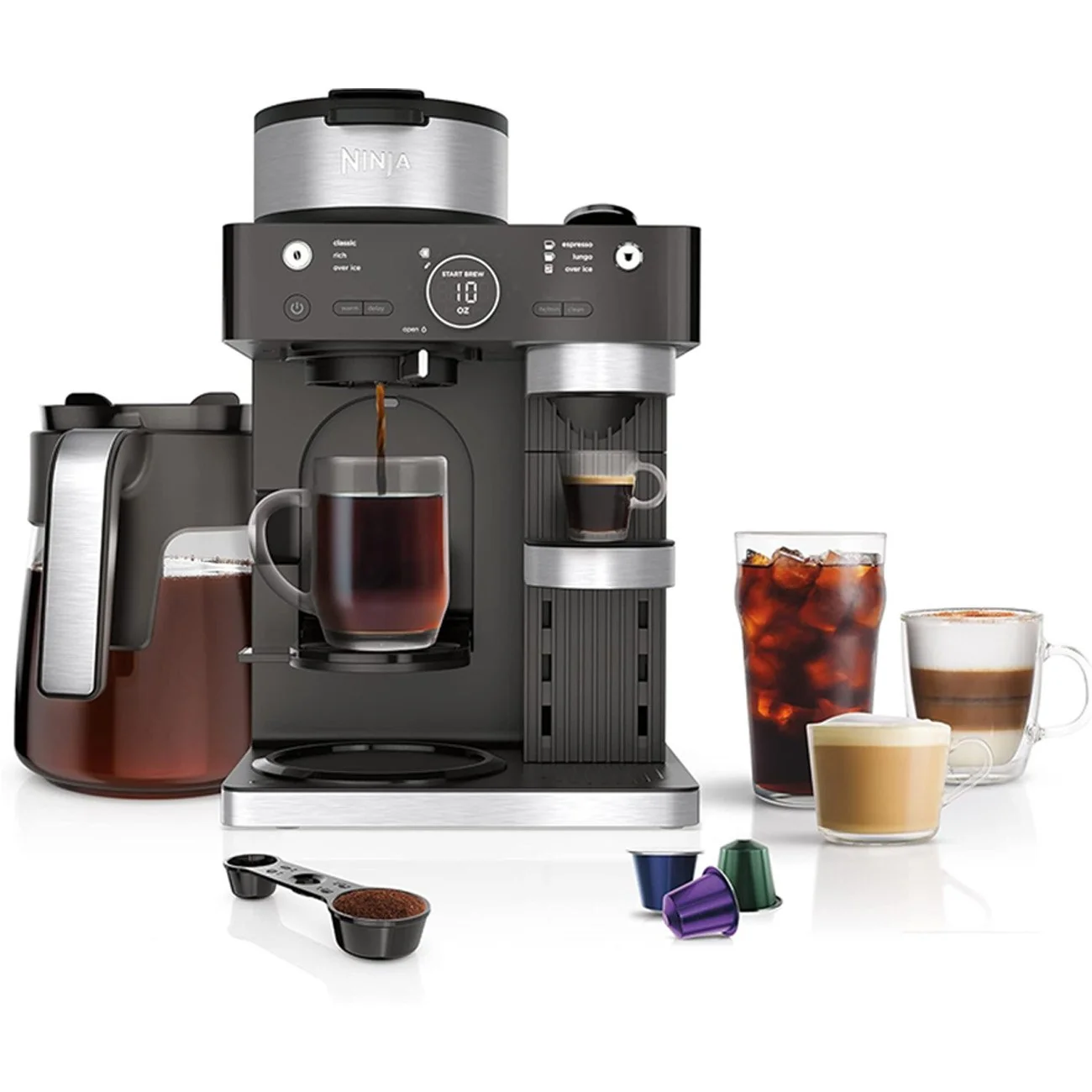 Ninja CFN601 Espresso & Coffee Barista System, Black and Stainless Steel - Image 24
