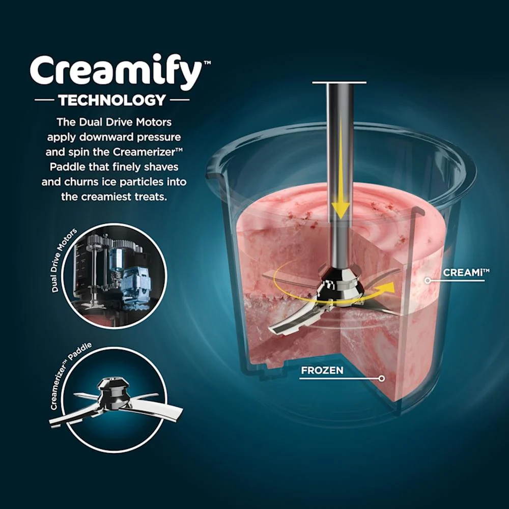 Ninja CREAMi 7-in-1 Ice Cream Maker, White (NC301) - Image 3